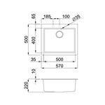 Chậu đá Malloca Nero G-10540 / Màu Đen